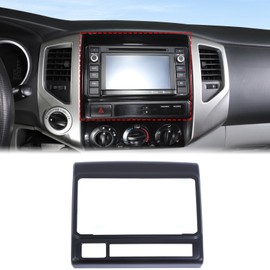 Aunginsy Center Console Navigation Panel Trim Cover Compatible with Toyota Tacoma 2011-2015 Central Control Dashboard Multimedia Navigation GPS Screen Panel Decorative Frame ABS Interior Accessories