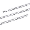 FOSIR 9mm Stainless Steel Flat Cuban Link Chain for Men