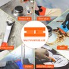 Flintronic Pack of 100 ceramic hob scrapers, replacement blades, plastic