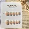 Peach cheek nail tip - short oval / 복숭아 치크네일팁