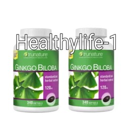 TruNature Ginkgo Biloba Herbal Extract Softgel - 340 Count