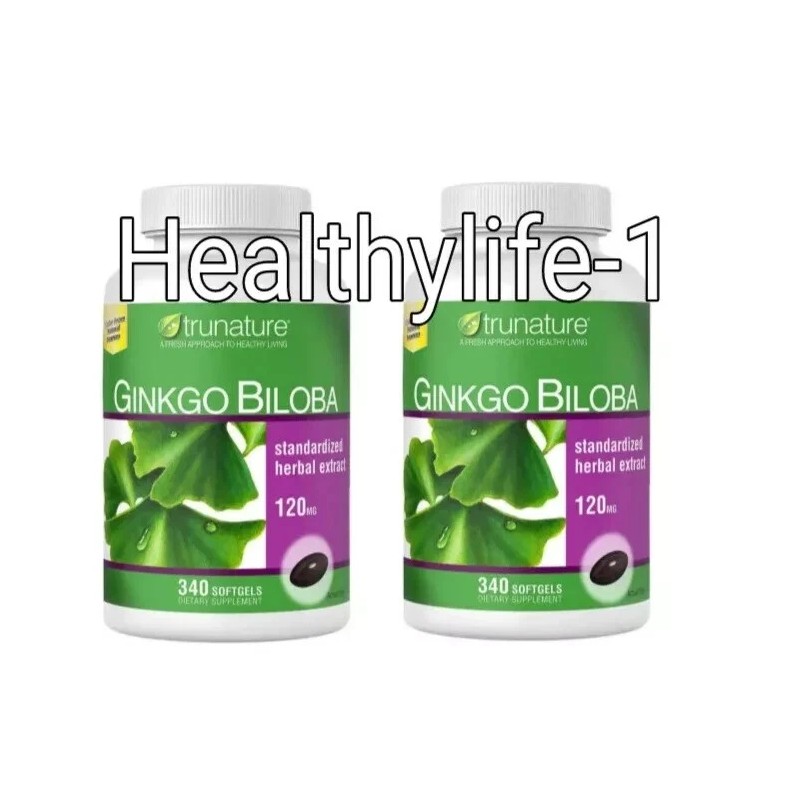TruNature Ginkgo Biloba Herbal Extract Softgel - 340 Count