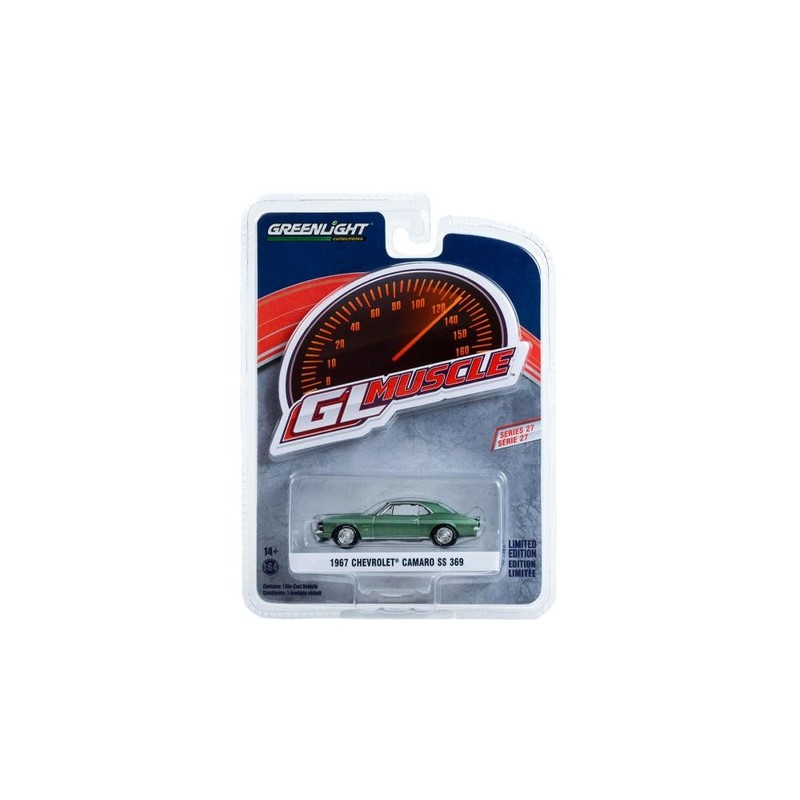 1967 Chevy Camaro SS 369, Green - Greenlight 13320A/48-1/64 Scale