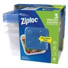 Ziploc® Plastic Food Storage Container Set, Clear, Pack of 3