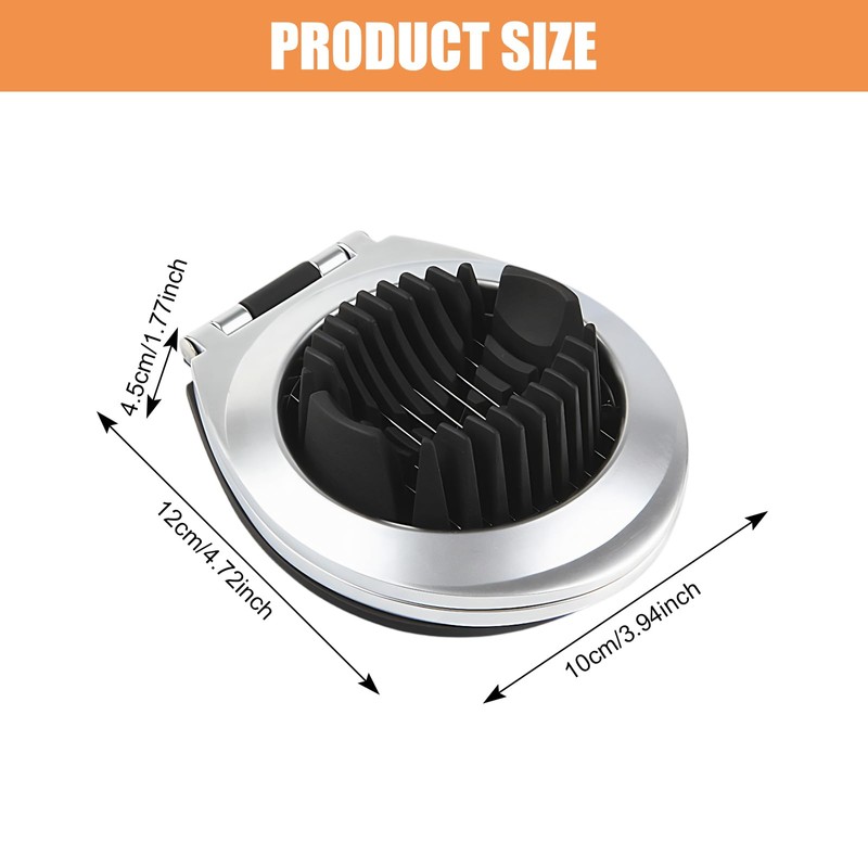 Stainless Steel Egg Slicer Professional - 2-in-1 Egg Slicer &