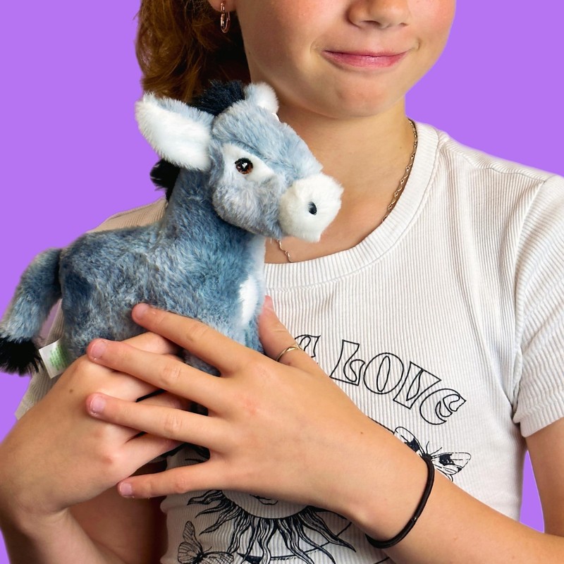 Deluxe Paws Plush Cuddly Soft Eco Toys 100% Recycled (Donkey)