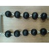 Loving Jesus CAR ROSARY BLACK WOOD WITH ST CHRISTOPHER JUNCTION