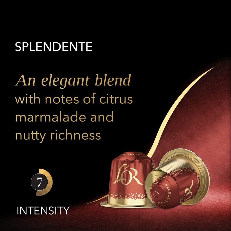 L'OR Espresso Splendente Coffee Pods x10 Intensity 7 (Pack of