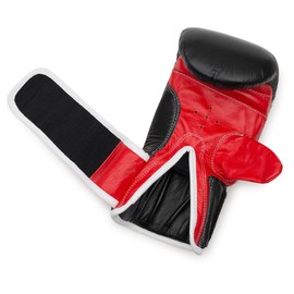 Benlee Rocky Marciano Unisex – Erwachsene Baggy Leather Bag Mitts, Black/Red, M EU