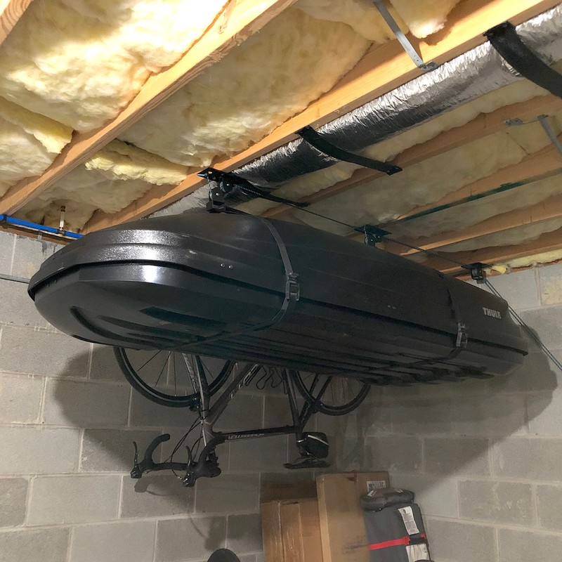 Teal Triangle Ceiling Storage Hoist for Cargo Box - Heavy