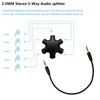 Typheoniks 3.5mm 5-Port Female Audio Splitter, 5-Way Multi Earphone Jack