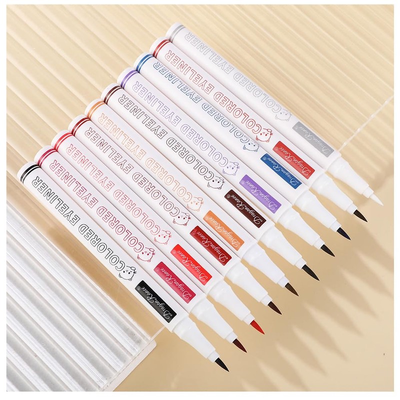 Cute Color Waterproof Eyeliner Liquid Pen Long Lasting Beginners Women