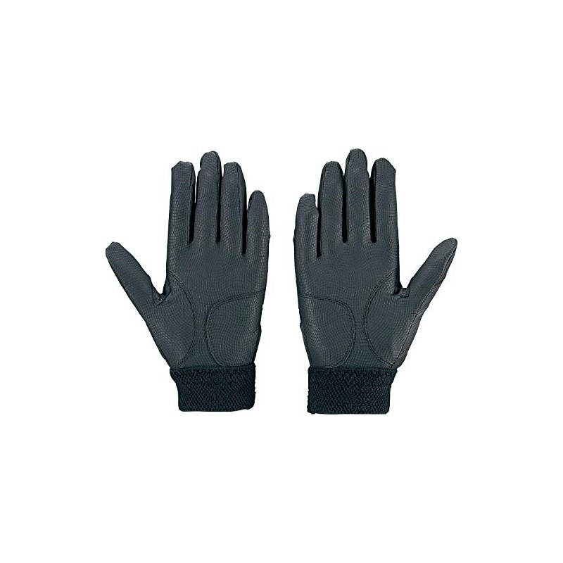 Zett Batting Gloves, Ambidextrous, High School Rules, Black (1900), M