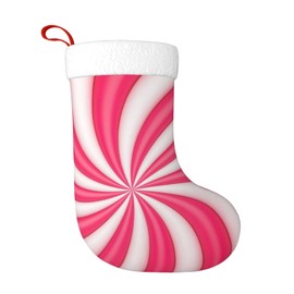 Yealedee Christmas Swirl Candy Christmas Stockings Xmas Hanging Stocking for Family Holiday Season Party Decorations