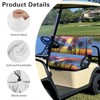 Darisoco Sun Palm Golf Cart Seat Covers Heavy-Duty 600D Oxford