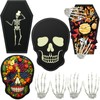 4 Pcs Halloween Party Decorations - 2 Pcs Halloween Coffin