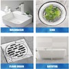 Disposable Hair Catcher Shower Drain Mesh Stickers, 35 Pack