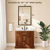 Ultrue Retro Copper Effect Framed Wall Mirror, 20x30 Rectangle Mirror,