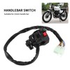 Yctze Motorcycle Handlebar Switch 22 mm, 9 Pins 8 Wires,