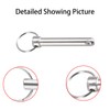 5Pcs Quick Release Pins,Carbon Steel Pull Pins,Safety Pin,Locking Pins,Marine Hardware