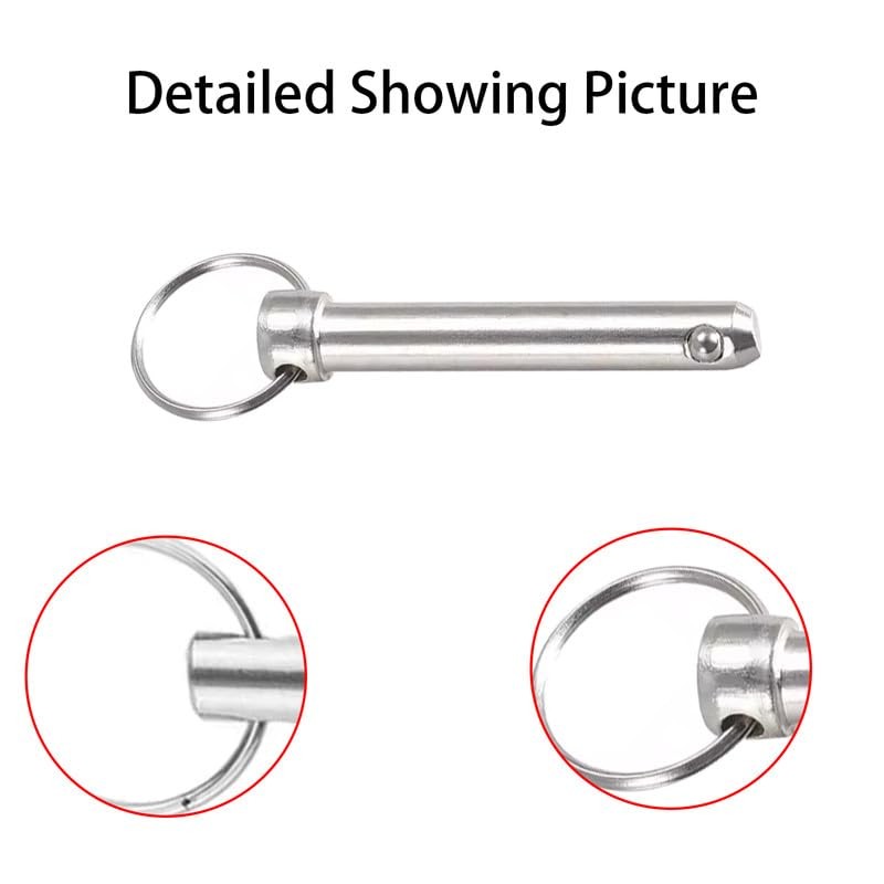 5Pcs Quick Release Pins,Carbon Steel Pull Pins,Safety Pin,Locking Pins,Marine Hardware