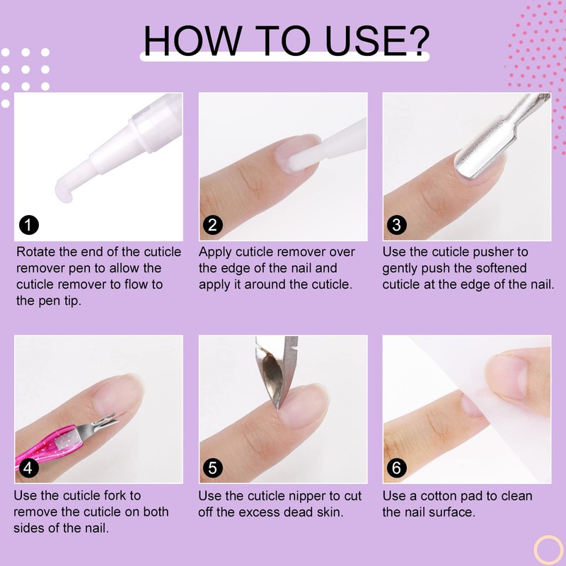 Saviland Rustland Cuticle Remover Pen Set - Softens and Moisturizes