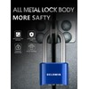DELSWIN Heavy Duty Padlock Combination Lock - 4 Digit Combo