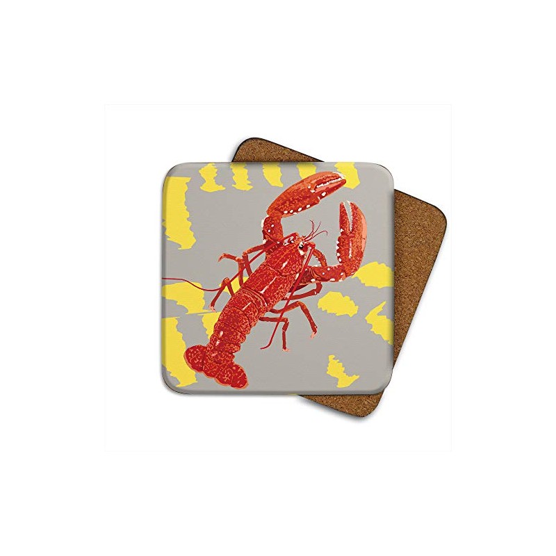 Lobster - Set of 4 Coasters - Leslie Gerry Animal