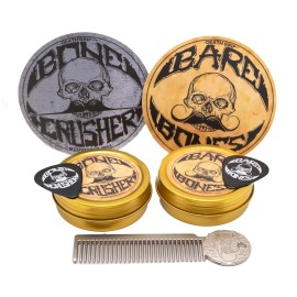 THE VINTAGE GROOMING CO. Moustache Care Gift Set by Vintage Grooming Co. (Bone Bone Crusher Gold