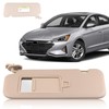 PEVAST Left Driver Side Sun Visor Compatible with Hyundai Elantra