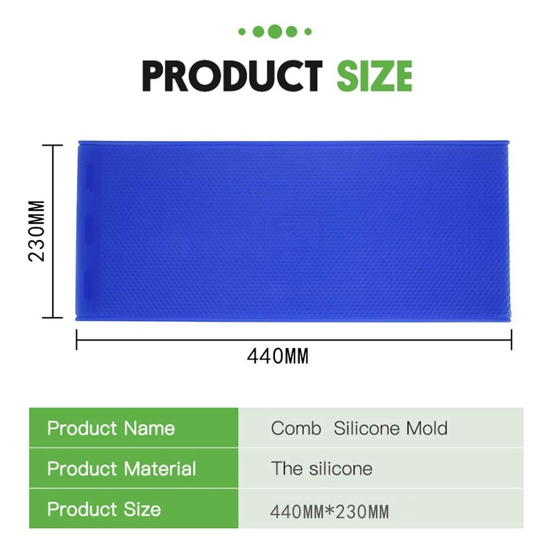 HNDTM Beeswax Foundation Sheet Mold Silicone Beeswax Sheet Honeycomb Sheets