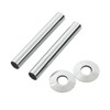 Arroll Pipe Shroud Kit Chrome 130 x 18mm