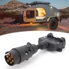 Trailer Adapter 7 Pin Round Male Plug to 7 Pin
