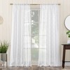 No. 918 Tina Geometric Clipped Semi-Sheer Rod Pocket Curtain Panel,