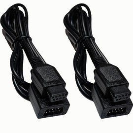 HEORLD 9 Pin Controller Extension Cable 6Ft for AV 620 HD 621 HD 821 NES Classic Retro Game Console Plug and Play Wired Video Game Controller Gamepad Extension Cable for sega Genesis Mini 2(2 Pack)