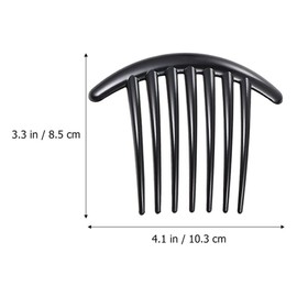 3 Pcs Plastic Hair Side Combs French Twist Comb Tortoise Side Comb Hair Clip Comb Accessories with Seven Teeth for Women Girls Hair Combs Styling Tools and Appliances