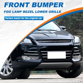 CZShiYue Fog Light Grill Cover Frame Lamp Shade Under Front Bumper for Ford Escape/Kuga 2013 2014 2015 2016 DV45-17K947-B DV45-17K946-B DV45-17K945-B (Grille Left Triangle)
