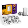 M8 Rivet Nut, 15Pcs Rivnut Nutsert Metric 304 Stainless Steel