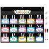 REGELETO Class Jobs Pocket Chart with 70 Colorful Dry Erase