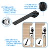 ZEKOO 2.5-8 FT Super Mini Sliding Barn Door Hardware Kit