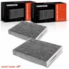 A-Premium 2-PC Cabin Air Filter with Activated Carbon Compatible with