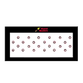 Comet Busters Round Maroon Bindi With Pearls (BIN559)