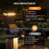 Solar Post Cap Lights,Outdoor Deck Fence Post Lights,Powerful Lithium Battery
