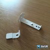 Vertical Blind Face Fix Bracket 92mm White Heavy Duty Vertical