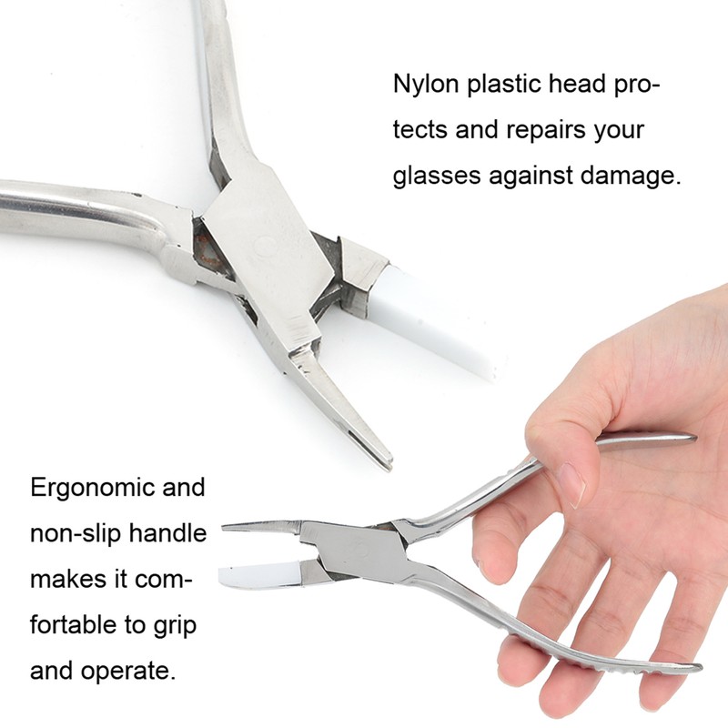 Stainless Steel Optical Eyeglasses Frame Adjusting Pliers Eye Glasses Repairing