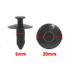sourcingmap 10 Pcs 6mm Hole Push in Rivet Retainer Fastener