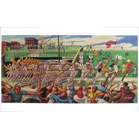 Ernie Barnes Homecoming Print 19 x 38 in.