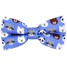 OCIA Fashion Funny Bow Tie Men's Pattern Adjustable Bow Tie for Wedding Party Boys Tuxedo Pre Tied Bow Tie 4.52 in x 2.56 in / 11.5 cm x 6.5 cm (Bearfaces), bearfaces