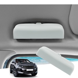 GAFAT GAFAT Kompatibel mit Peugeot 3008 5008 2016-2023 2024 Sonnenbrillenhalter Brillenetui, Kompatibel mit Peugeot 5008 Aufbewahrungsbox Organizer, Peuge0t 3008 Zubeh?r [OEM Original] (Wei?)