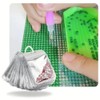 SOFPLATE 50Pcs Diamond Art Bead Bags Silver Jewellery Ziplock Bags